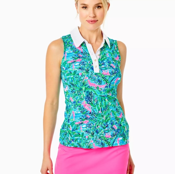Lilly Pulitzer Polo Top - Picture 1 of 4